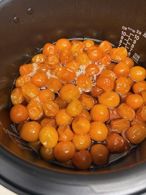 電気圧力鍋で甘露煮完成